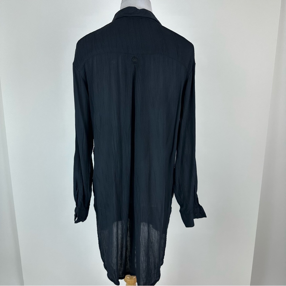 Prana Scheena Black Gauze Tunic Swim Coverup Size Medium - Picture 11 of 15